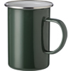 Enamelled steel mug (550ml) in Green