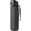 The Astro - RPET bottle with time markings (1000ml) in Black