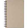 Recycled hard cover notebook in Brown
