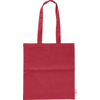 Recycled cotton shopping bag in Red