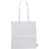 Recycled cotton shopping bag in White