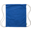 Recycled cotton drawstring bag. 120gm / 5.5oz, in Blue