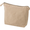 Recycled cotton cosmetic bag in Khaki