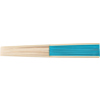 Bamboo fan in Light Blue