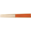 Bamboo fan in Orange