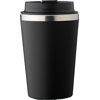 Stainless steel double walled travel mug (350ml) in Black