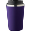 Stainless steel double walled travel mug (350ml) in Purple