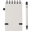 Recycled milk carton notebook (A6) in Black/white