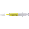 Syringe text marker in yellow