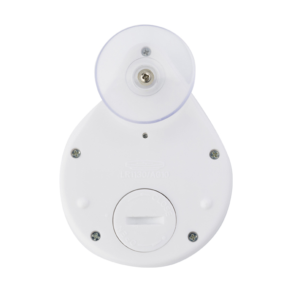 Five minute count down shower timer. in white