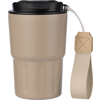 Stainless steel double walled travel mug (320ml) in Beige