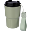 Stainless steel double walled travel mug (320ml) in Light Green