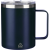 Recycled double walled travel mug (300 ml) in Blue