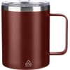 Stainless steel double walled travel mug (300 ml) in Burgundy