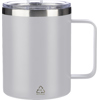 Stainless steel double walled travel mug (300 ml) in White