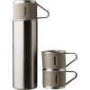 Stainless steel bottle & cup set in Silver