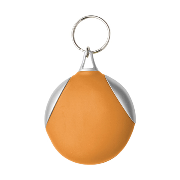 Key holder with fibre cloth in orange