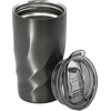 The Vortex Calix - BrandCharger recycled steel travel mug (400ml) in Gunmetal Grey