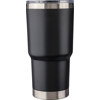 Stainless steel double walled travel mug (300ml) in Black