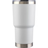 Stainless steel double walled travel mug (300ml) in White