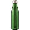 Recycled stainless steel single walled bottle (650ml) in Green