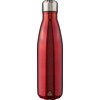 Recycled stainless steel single walled bottle (650ml) in Red