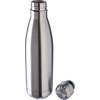 Recycled stainless steel single walled bottle (650ml) in Silver