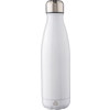 Recycled stainless steel single walled bottle (650ml) in White