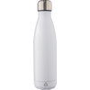 Recycled stainless steel double walled bottle (500ml) in White