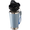 Recycled steel double walled travel mug (500ml) in Pastel Blue