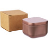 Candle in a tin case in Rose Gold