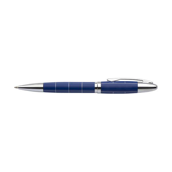 Metal ballpen in blue-and-silver