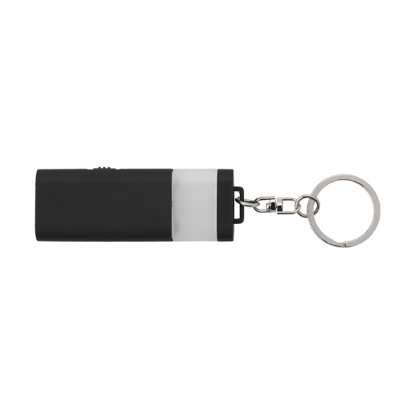 Plastic mini pocket torch. in black