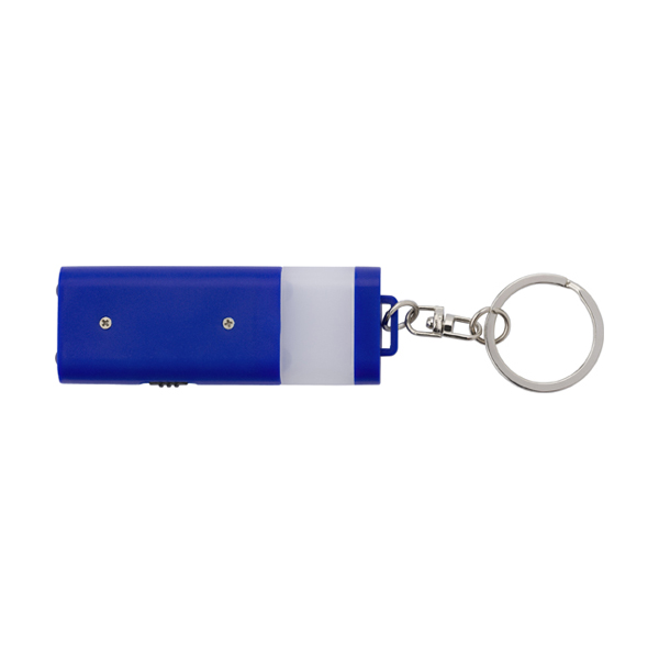 Plastic mini pocket torch. in cobalt-blue
