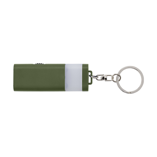 Plastic mini pocket torch. in green