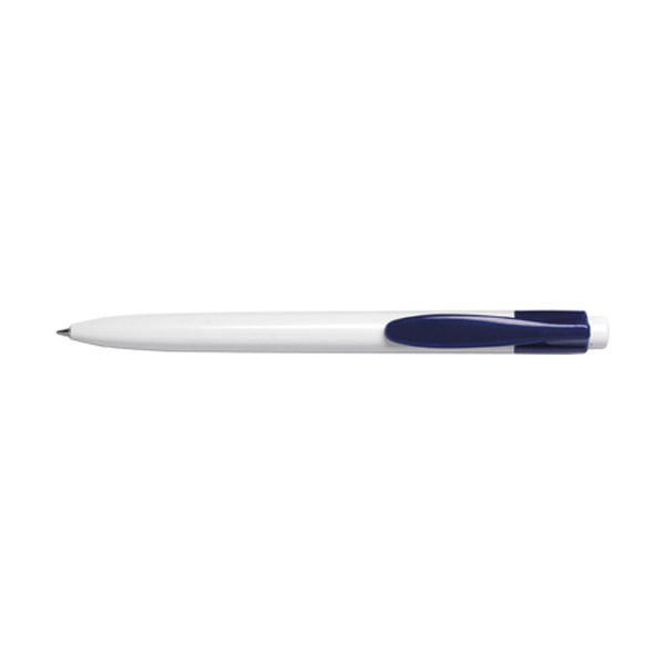 Club plastic ballpen with blue ink. in blue