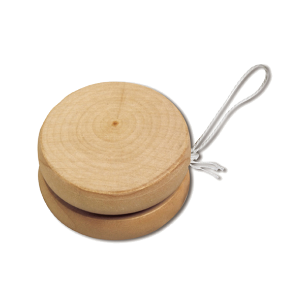 Wooden yo-yo in natural