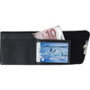 PVC Pinch wallet. in black