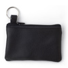 Leather key wallet in Black