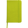 A6 Notebook with a soft PU cover in light-green