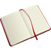 A6 Notebook with a soft PU cover in red