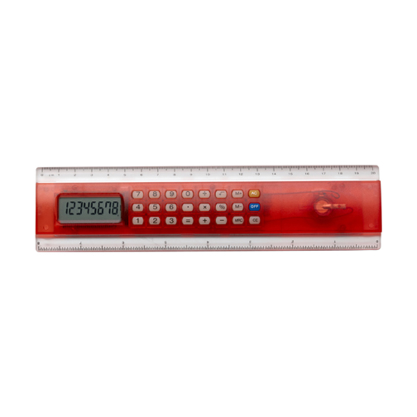 Ruler Calculator 20Cm in red