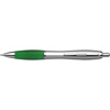 Cardiff ballpen with silver barrel. in green