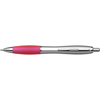 Cardiff ballpen with silver barrel. in pink