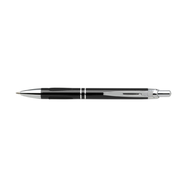 Voltaire ballpen with blue ink. in black