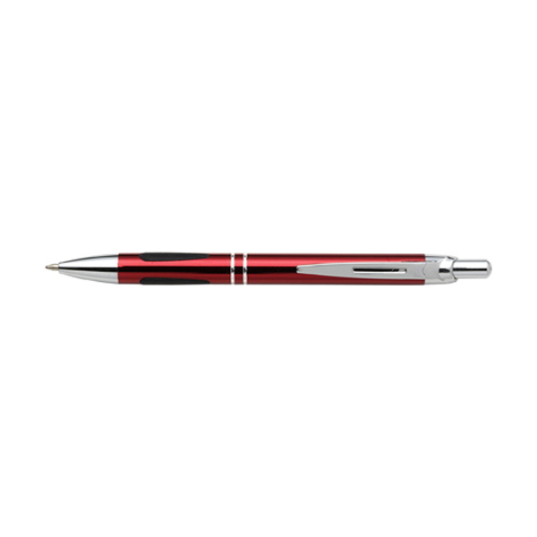 Voltaire ballpen with blue ink. in red