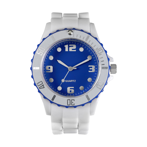 Analogue Watch in white-and-blue