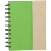 Wire bound notebook. in light-green
