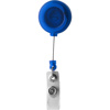 Ski pass holder with 80cm cord in cobalt-blue