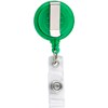 Ski pass holder with 80cm cord in light-green